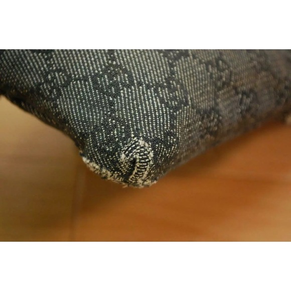 Vintage Gucci Black Denim Waist Bag - Picture 3 of 8